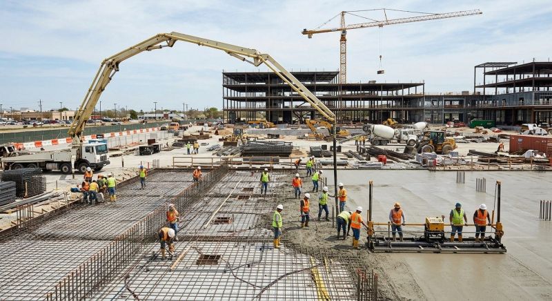 Commercial Slab Installation in Fort Worth, TX